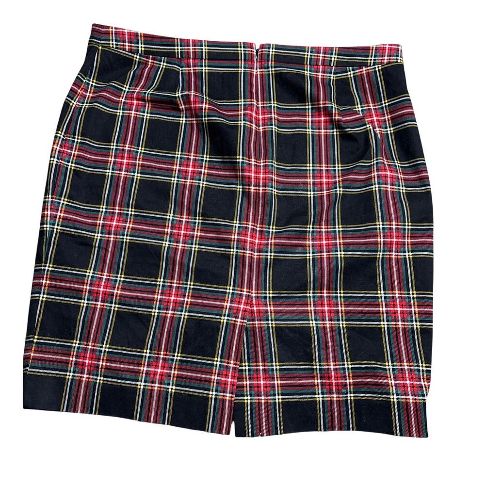 Women’s 16 J.Crew Red Plaid Skirt Red Tartan Size 16 - Picture 5 of 6